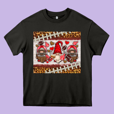 American Football Gnome Heavy Core Tee Designed By Hra Design Shop