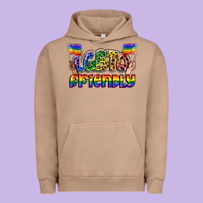 Lgbtq Friendly Pride Urban Hoodie Designed By Fadigitalartstudio