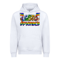 White lgbtq friendly pride Urban Hoodie - FaDigitalArtStudio