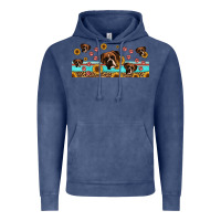 Vintage Denim western boxer dogs Vintage Hoodie - Jasminsmagicworld