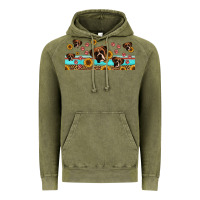Vintage Olive western boxer dogs Vintage Hoodie - Jasminsmagicworld
