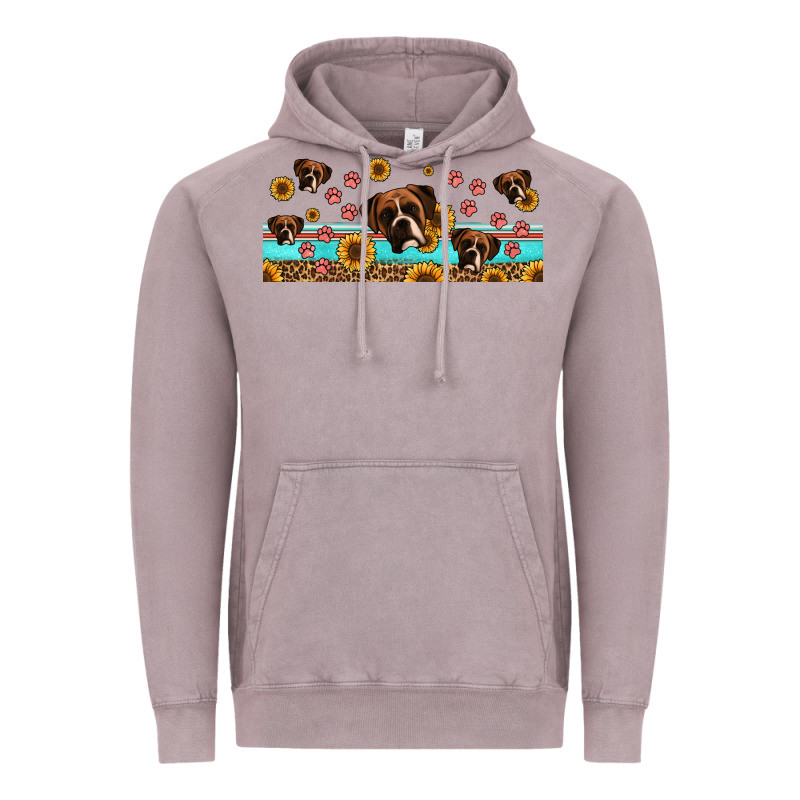 Western Boxer Dogs Vintage Hoodie by Jasminsmagicworld | Teevron