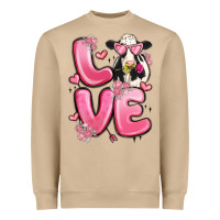 Mushroom love cow valentine's day Heavyweight Sweatshirt - MaliasSmallBusiness