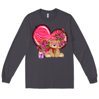 Smoke valentines heart with bear Long Sleeve Tee - NancyCooperArtShop
