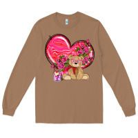 Toasted Coconut valentines heart with bear Long Sleeve Tee - NancyCooperArtShop