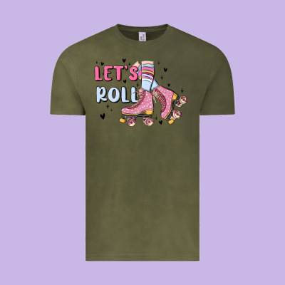 Let's Roll Vintage Tee Designed By Maliassmallbusiness