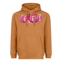 Meerkat Cancer Believe Heavyweight Hoodie - NancyCooperArtShop