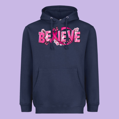 Cancer Believe Heavyweight Hoodie Designed By Nancycooperartshop