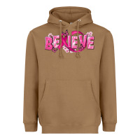 Toasted Coconut Cancer Believe Heavyweight Hoodie - NancyCooperArtShop