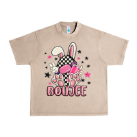 French Oak boujee checkered easter bunny egg trending Urban Heavy Tee - MaliasSmallBusiness