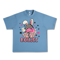 Pebble Blue boujee checkered easter bunny egg trending Urban Heavy Tee - MaliasSmallBusiness