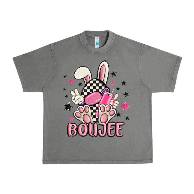 Boujee Checkered Easter Bunny Egg Trending Urban Heavy Tee by MaliasSmallBusiness | Teevron