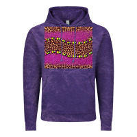 Cloud Purple mardi gras  leopard pink glitter bead Vintage Hoodie - BarkalooDesign