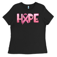 Black hope and pink ribbon Ladies Tee - HRA Design Shop