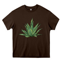 Chocolate Brown cactus Heavy Core Tee - BarkalooDesign