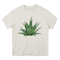 Cream cactus Heavy Core Tee - BarkalooDesign