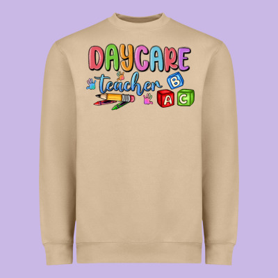 Daycare Teacher Heavyweight Sweatshirt Designed By Maliassmallbusiness