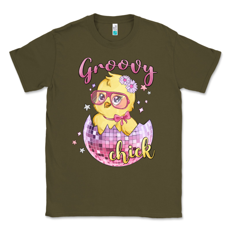 Groovy Chick Easter Classic Tee by MaliasSmallBusiness | Teevron
