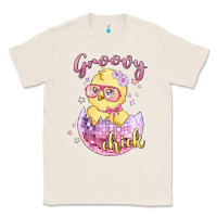Natural groovy chick easter Classic Tee - MaliasSmallBusiness