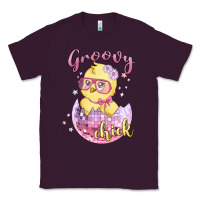 Plum groovy chick easter Classic Tee - MaliasSmallBusiness