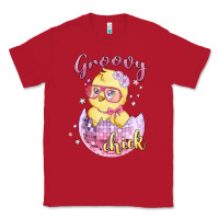 Red groovy chick easter Classic Tee - MaliasSmallBusiness