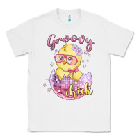White groovy chick easter Classic Tee - MaliasSmallBusiness