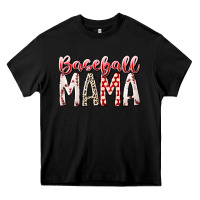 Black baseball  mama Heavy Core Tee - RacoonDesign