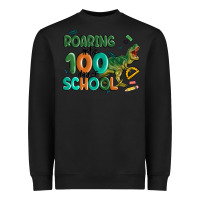 Black roaring into 100 day of school Heavyweight Sweatshirt - MaliasSmallBusiness