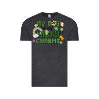 Vintage Black my dog is my lucky charms Vintage Tee - MaliasSmallBusiness