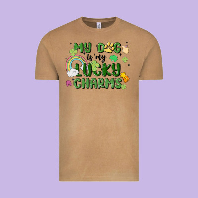 My Dog Is My Lucky Charms Vintage Tee Designed By Maliassmallbusiness