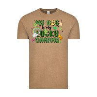 Vintage Coffee my dog is my lucky charms Vintage Tee - MaliasSmallBusiness