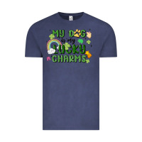 Vintage Denim my dog is my lucky charms Vintage Tee - MaliasSmallBusiness