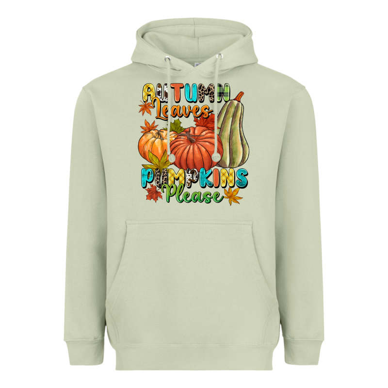 Autumn Leaves Pumpkins Please Heavyweight Hoodie by NancyCooperArtShop | Teevron