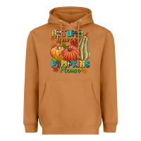 Meerkat Autumn leaves pumpkins please Heavyweight Hoodie - NancyCooperArtShop