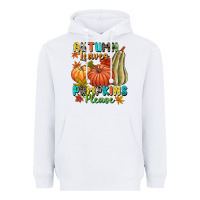 White Autumn leaves pumpkins please Heavyweight Hoodie - NancyCooperArtShop