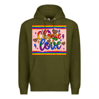 Army Green choose love tumbler Premium Hoodie - JahusDesignShop