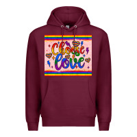 Burgundy choose love tumbler Premium Hoodie - JahusDesignShop