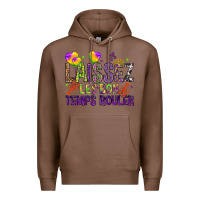 Chestnut Loissez les bon temps rouler with balloon Premium Hoodie - HowdyJamesFarm