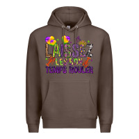 Coffee Loissez les bon temps rouler with balloon Premium Hoodie - HowdyJamesFarm