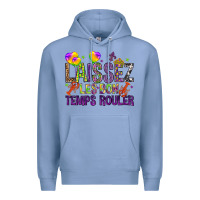 Colony Blue Loissez les bon temps rouler with balloon Premium Hoodie - HowdyJamesFarm