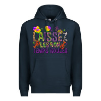 Navy Loissez les bon temps rouler with balloon Premium Hoodie - HowdyJamesFarm