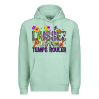 Seafoam Loissez les bon temps rouler with balloon Premium Hoodie - HowdyJamesFarm