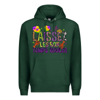 Sports Green Loissez les bon temps rouler with balloon Premium Hoodie - HowdyJamesFarm