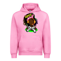 Fuchsia Pink black gamer girl Urban Hoodie - FaDigitalArtStudio