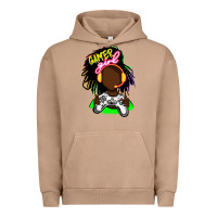 Pigment Burro black gamer girl Urban Hoodie - FaDigitalArtStudio