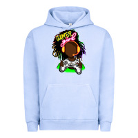 Pigment Grape Ice black gamer girl Urban Hoodie - FaDigitalArtStudio