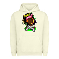 Pigment Pistachio black gamer girl Urban Hoodie - FaDigitalArtStudio