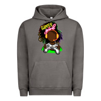 Pigment Tornado black gamer girl Urban Hoodie - FaDigitalArtStudio