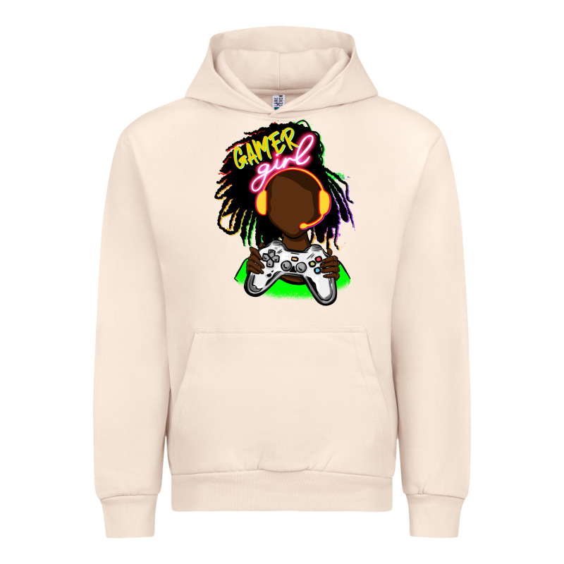 Black Gamer Girl Urban Hoodie by FaDigitalArtStudio | Teevron