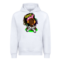 White black gamer girl Urban Hoodie - FaDigitalArtStudio